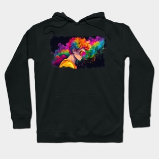 Colourful LGBT design for Pride Month: celebrate diversity and acceptance. Hoodie